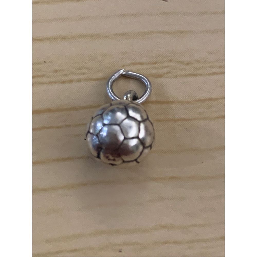 .925 Soccer Ball Sterling Silver Jewelry Charm #sports